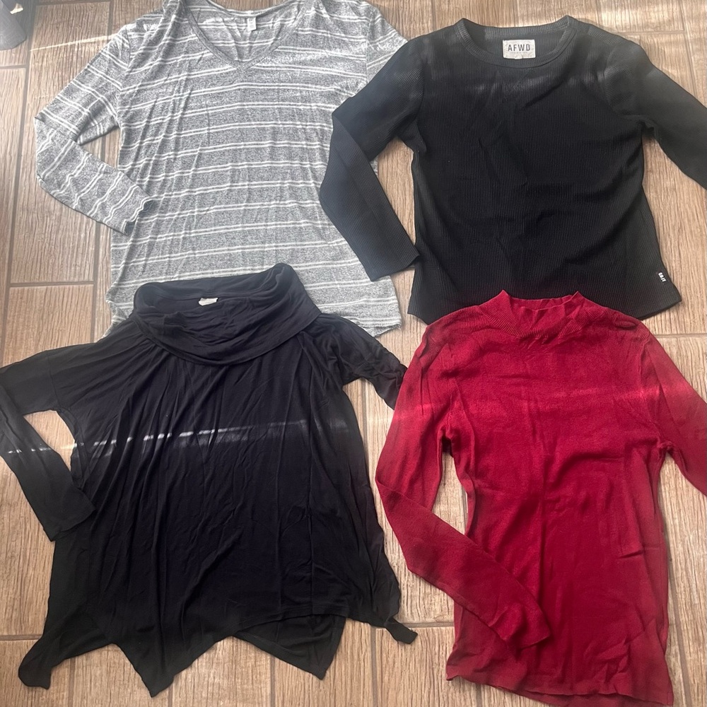 Express Burgundy Knit Top